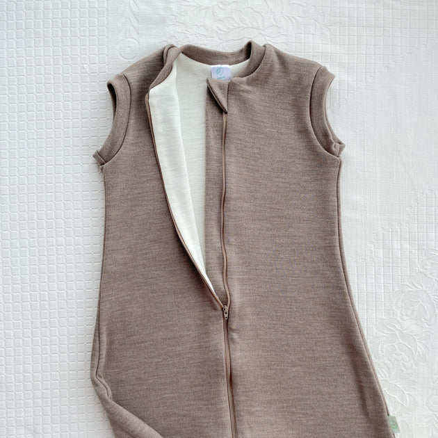 MERINO WOOL SLEEP SACK WITH OPEN LEGS FOR TODDLERS Baby in Merino