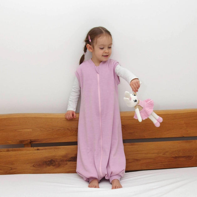 2LAYER MERINO WOOL SLEEP SACK WITH FEET Baby in Merino