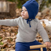 Children's Boiled Wool Hat - navy blue