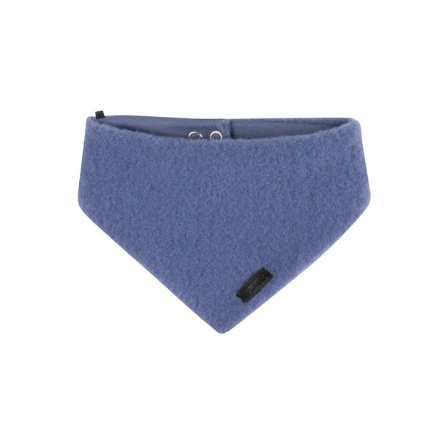 Merino Fleece Bandana Scarf - smoke blue
