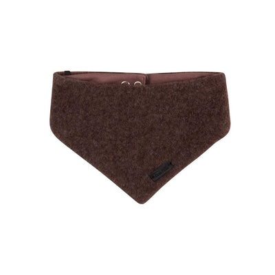 Merino Fleece Bandana Scarf  - dark brown