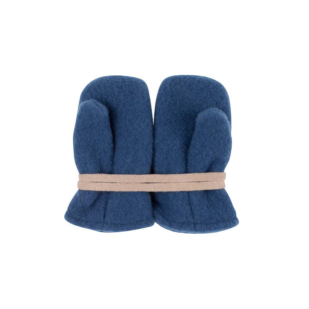 BABY MERINO FLEECE  MITTENS - dark denim