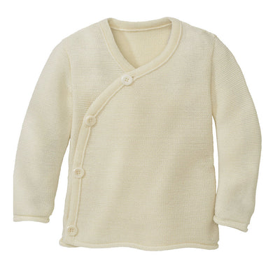 Knitted Baby Jacket - natural