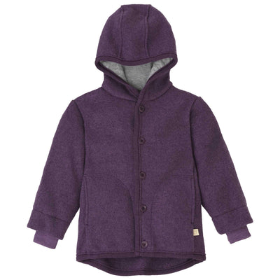 JACKE AUS BIOGEKOCHTER MERINOWOLLE - grau