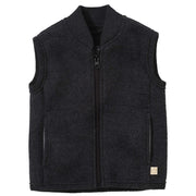 Boiled Wool Vest - anthracite