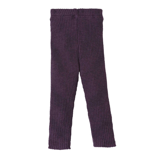 Knitted Leggings -aubergine