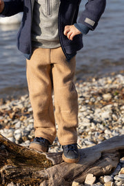 Boiled Wool Trousers - caramel