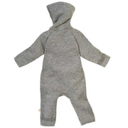 Boiled Merino Wool Zip-Overall - gray