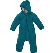 Boiled Merino Wool Zip-Overall - pacific