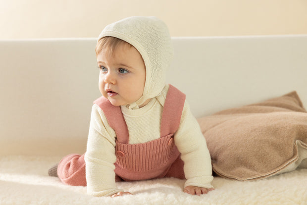 Knitted Bonnet - natural