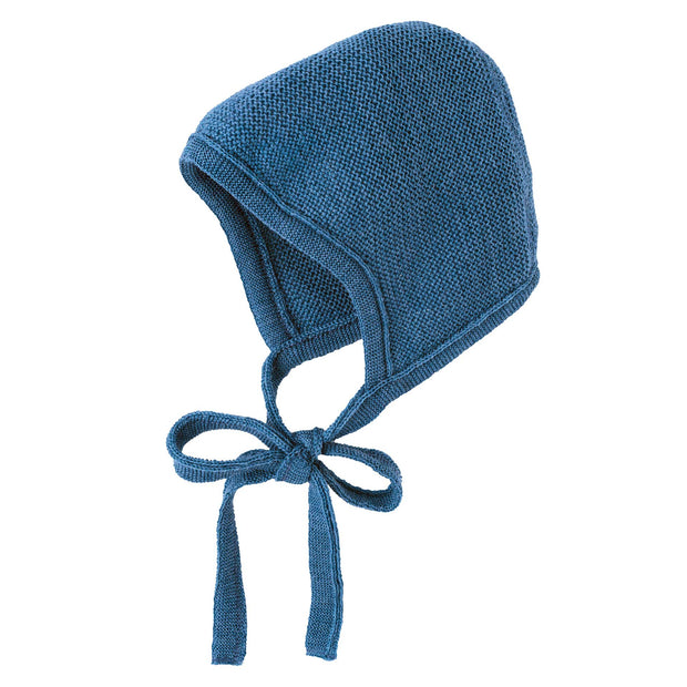 Knitted Bonnet - dove blue