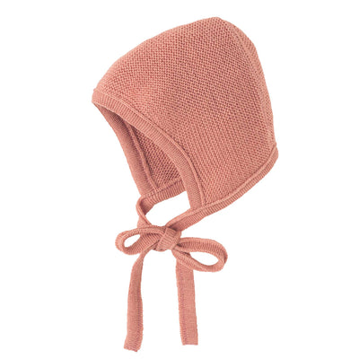 Knitted Bonnet - soft pink