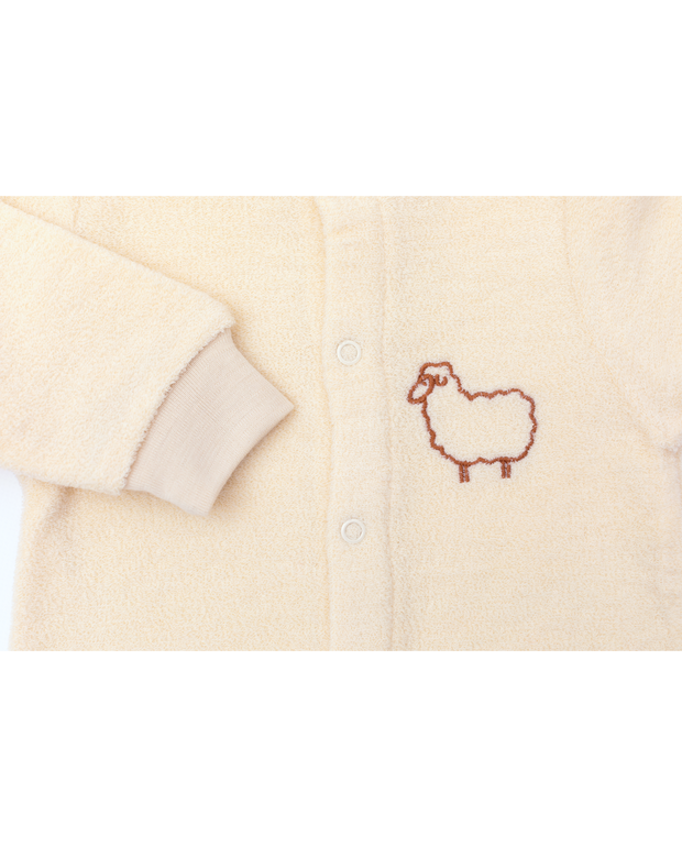 Baby One-Piece Terry Pajama - Natural