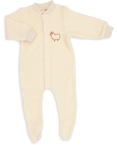 Baby One-Piece Terry Pajama - Natural