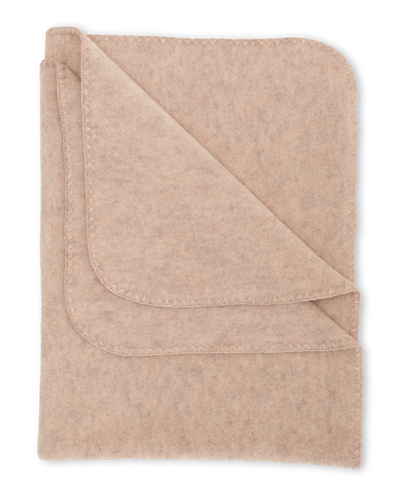 Merino Fleece Baby Blanket - sand melange