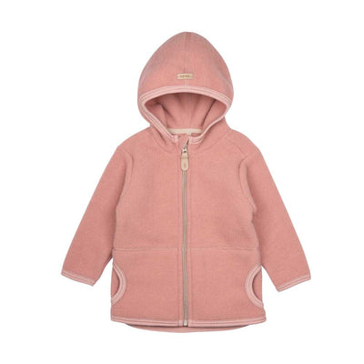 Merino Wool Fleece Jacket - dusty rose