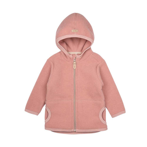 Merino Wool Fleece Jacket - dusty rose