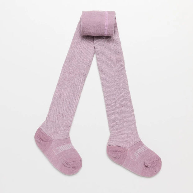 MERINO WOOL TIGHTS CABLE - Lilac  **PRE-ORDER