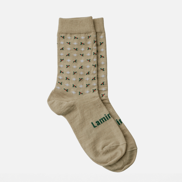 MERINO WOMAN CREW SOCKS - Holly