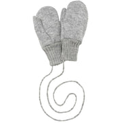 Boiled Merino Wool Gloves - gray