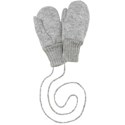 Boiled Merino Wool Gloves - gray