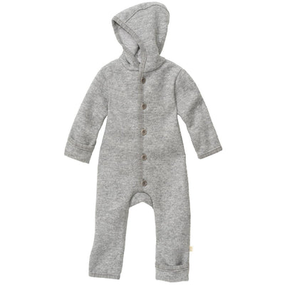 Boiled Wool Overall - gray