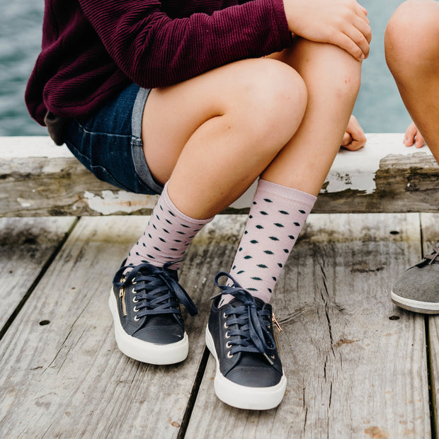 Merino Crew Socks - Thistle