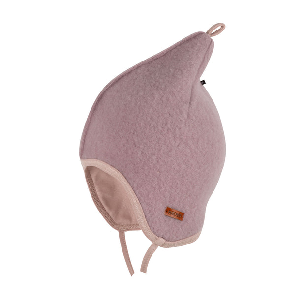 MERINO FLEECE PIXIE HAT - lavender pink