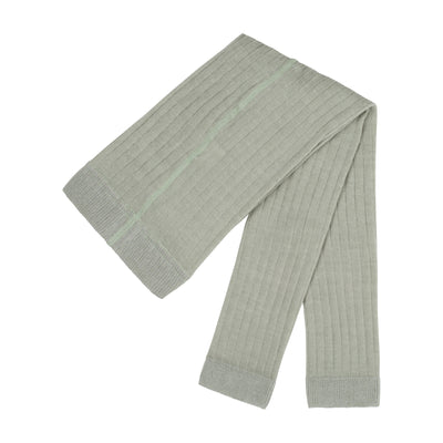 FOOTLESS RIBBED LEGGINGS - seagrass