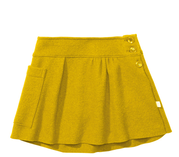 BOILED WOOL SKIRTS - curry