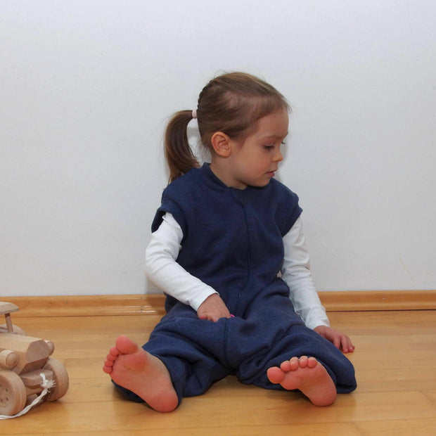 2-LAYER MERINO WOOL SLEEP SACK WITH FEET – Baby in Merino