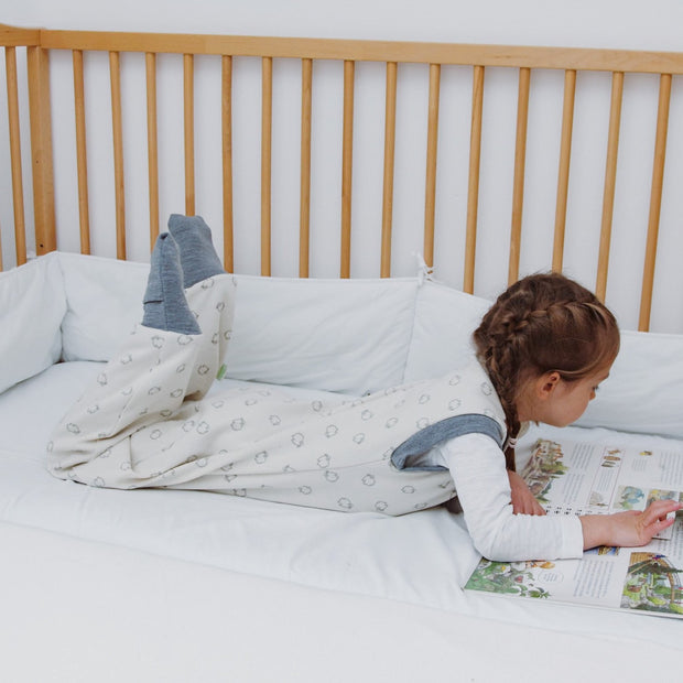 merino schlafsack MEIRNO WOOL SLEEP SACK WITH OPEN LEGS SHEEP – Baby in Merino