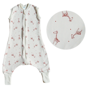 organic cotton and merino wool sleep sack with feet for babies and toddlers